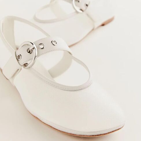 MICIFA Leopard Mesh Ballet Flats for Women Round Toe Mary Jane Buckle Flats Fall Comfortable Casual Dress Shoes in Kuwait