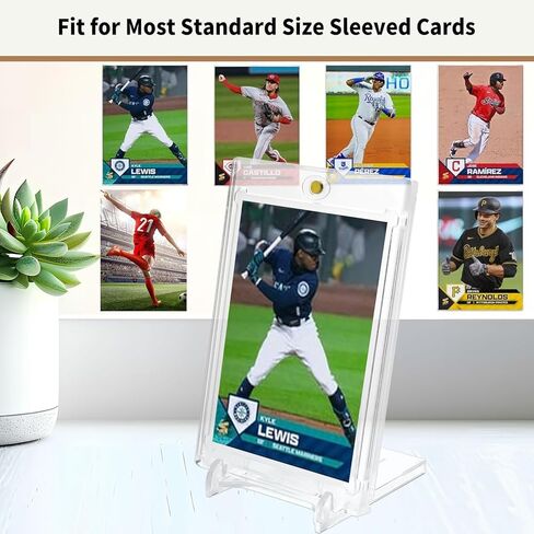 12 حزمة من حاملي البطاقات المغناطيسية بلمسة واحدة، وحاملي بطاقات التداول 35PT مع 12 حامل بطاقات، وحامل بطاقات البيسبول الأكريليك، وحافظة عرض حافظة بطاقات واقية من البلاستيك الصلب لتخزين البطاقات القياسية in Kuwait