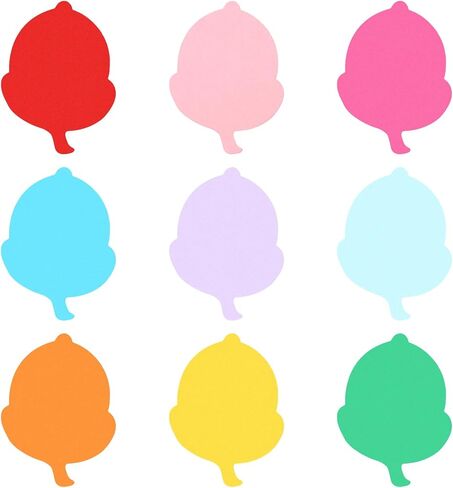 PATIKIL Bulletin Cutouts Paper, 54 Pcs Umbrella Shape Bulletin Board Paper Cut Outs Decorations with Adhesive Points for Classroom DIY Crafts Projects Party Supplies, Multicolored in Saudi Arabia