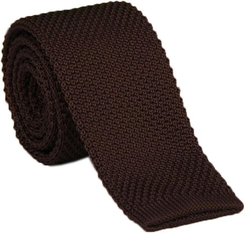 Men's Supper Skinny Knitted Tie Solid Colored Smart Casual Necktie Various Color in Kuwait