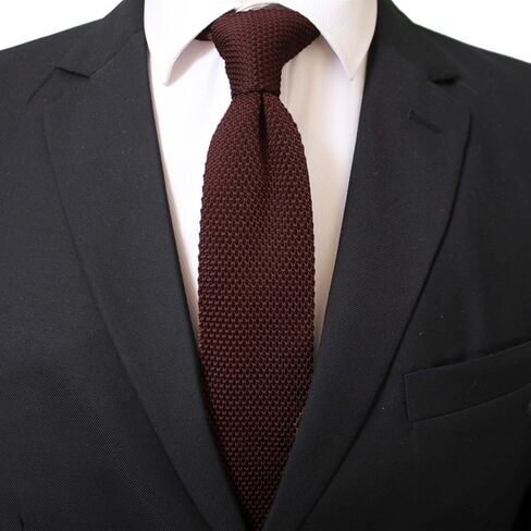 Men's Supper Skinny Knitted Tie Solid Colored Smart Casual Necktie Various Color in Kuwait