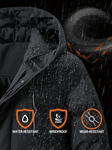 Men's Long Coats Winter Puffer Jacket Hooded Thicken Warm zipper fashion Snow Parka for men in Saudi Arabia