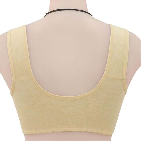 Daisy Bras for Older Women No Underwire Front Closure Comfort Senior Wireless Snap Closing Bra in Saudi Arabia