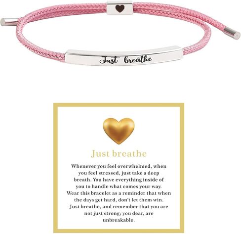 Just Breathe Bracelet for Women Just Breath Adjustable Bracelets Bracelet Jewelry Gifts in Saudi Arabia