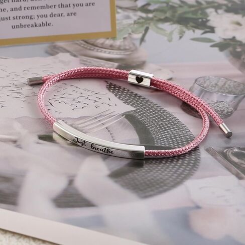 Just Breathe Bracelet for Women Just Breath Adjustable Bracelets Bracelet Jewelry Gifts in Saudi Arabia