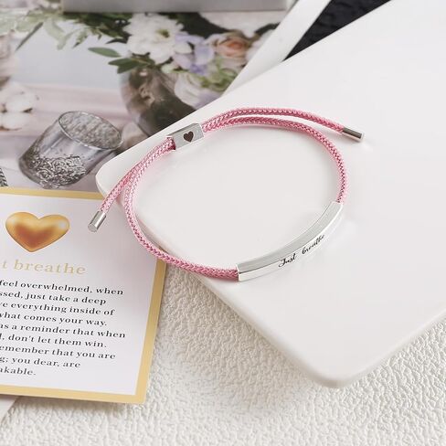 Just Breathe Bracelet for Women Just Breath Adjustable Bracelets Bracelet Jewelry Gifts in Saudi Arabia