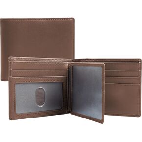 GoodtoU Wallet for Men - Mens Wallet Bifold Wallets for Men Minimalist Wallet RFID Blocking with 13 Credit Cards 1 ID Window (Black Orange