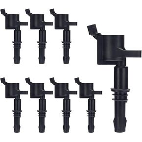 Set of 8 DG511 Ignition Coil Pack Compatible with E-150 Club F-150/250/350 Lincoln Mustang 4.6L 5.4L V8 V10 Replaces 11054 3L3E12A366CA 3L3U12A366BB 3L3Z12029BA 5C1584 C1659 E508 50082
