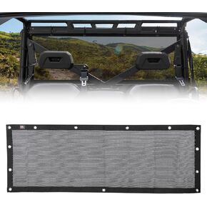 KEMIMOTO UTV Rear Window Net, Back Windshield Net Compatible with Polaris Ranger XP 1000 / Ranger Crew XP 1000 2017-2024