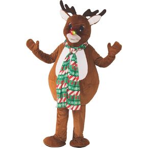 Rubie's unisex adults Oversized Reindeer Mascot Adult Sized Costumes, As Shown, Standard US