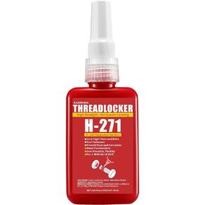 ESKONKE Red Thread Locker 271 Nuts & Bolts Locker High Strength Permanent Locking 1.69 Fl oz Threadlocker Lock Tight & Seal Fasteners Anaerobic Curing Metal Glue (271) in Kuwait