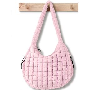 Puffer Tote Bag for Women Large Quilted Tote Bag Quilted Carryall Bag Soft Puffy Crossbody Bag Hobo Handbags Puff Purse in Kuwait