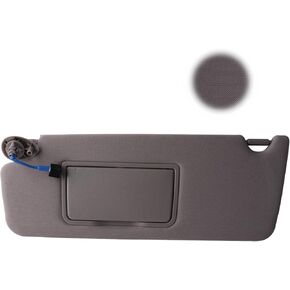 Driver Left Side Sun Visor Compatible with 2017-2021 Honda Pilot 2018-2020 Honda Ridgeline Replacement Sun Shade (Gray)