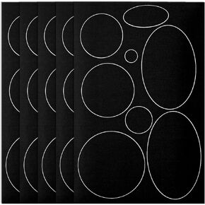 Jacket Repair Patches, Puffer Down Jacket Repair Patch Kit, Nylon Fabric Repair Patch Self Adhesive Waterproof Stick On for Tent Coat Clothing Sleeping Bags Ski Pants Holes Fixing Round(40PCS,Black)