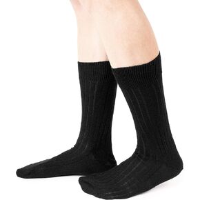 Ciocca Short Ribbed Wool Lambswool Socks - 5 Pairs - Made in Italy