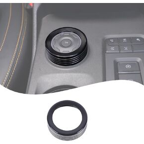 Lcojicep Car Driving Mode Knob Ring Trim Cover Compatible Ford Ranger 2023 2024 Aluminum Gear Panel Driving Mode Select Switch Knob Cover Decorative Accessories (Red)