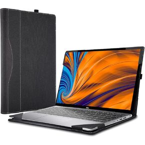Laptop Case for Dell Latitude 3320 |Latitude 3340 2 in 1 Notebook |Vostro 5000 (5391/5390) for HP ProBook 430 G8 13.3" PU Leather Inside Pocket Cover (13.3inch, red Wine)
