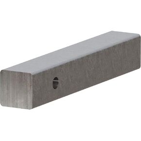 CURT 49530 2-Inch x 12-Inch Weld-On Raw Steel Trailer Hitch Bar Shank
