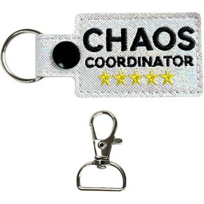 2 Pack Funny Gifts for Coworkers, Coworker Gifts for Women Men Boss Work Besties, Coworker Christmas Gifts Birthday Gifts, Walking HR Violation Sparkly Vinyl Keychain Keyring