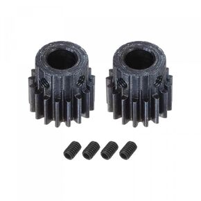 uxcell 1Mod 17T Pinion Gear 8mm Bore Hardened Steel Motor Rack Spur Gear with Step for RC Car Truck Buggy Gear Drive, 2 Set