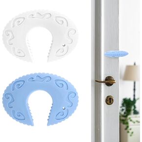 2 Pcs Door Pinch Guard Silicone Door Slam Stopper Durable Finger Pinch Guard Extra Thick Finger Protectors Avoid Pinch Injuries Slamming Doors Pet from Getting Locked in Room