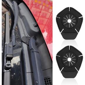2PCS Car Wiper Arm Hole Protection Pad, Silicone Windshield Wiper Arm Hole Protector Dust Cover, Front Wiper Protective Guards, Universal Auto Exterior Accessories Replacement for Most Cars