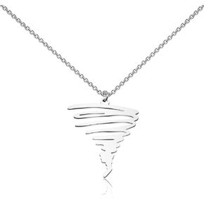 WUSUANED Funny Hurricane Necklace Storm Tornado Chaser Jewelry Hurricane Gift Meteorology Gift