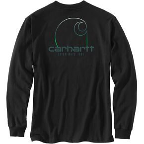 Carhartt Men's Loose Fit Heavyweight Long Sleeve Pocket C Graphic T-Shirt