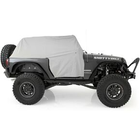 Smittybilt 1068 Gray Water-Resistant Cab Cover with Door Flap