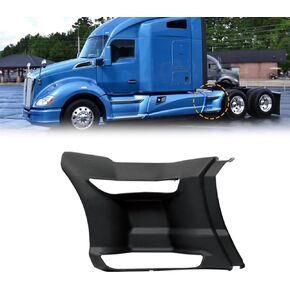 Rear Fairing Panel Compatible with Kenworth T680 2013-2022 OE Replacement Driver Side Left Rear Step Fairing Panel-Black