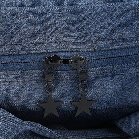 10 قطعة سحاب معدني يسحب استبدال، سبائك الزنك سحاب سحب ساحر على شكل نجمة خماسية على شكل سحاب سحب طقم إصلاح للملابس سترة الجينز السراويل المحفظة حقيبة الظهر (أسود) in Kuwait