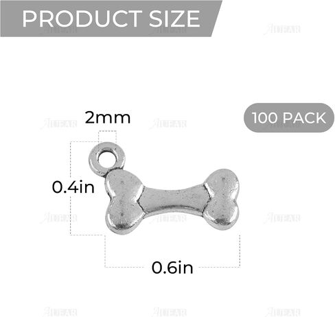 AUEAR, Dog Bone Shaped Charms Pet Pendants for DIY Earring Jewelry Making in Saudi Arabia