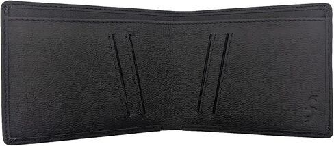 Common Fibers LMX Black Line - Real Carbon Fiber & Leather RFID Blocking Slim Bifold Mens Wallet with Twill Weave in Saudi Arabia