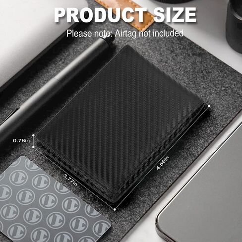 GoodtoU Wallet for Men - Mens Wallet Bifold Wallets for Men Minimalist Wallet RFID Blocking with 13 Credit Cards 1 ID Window (Black Orange in Saudi Arabia