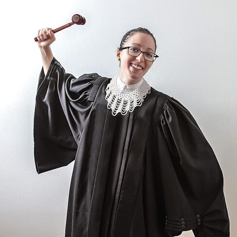 5 Pieces Halloween Judge Cosplay Costume Accessory Include Halloween Judge Collar, Judge Gavel, Judge Earring, Gloves, Glasses Frame, Courtroom Gavel Prop Judge Hammer Costume for Judge Cosplay in Saudi Arabia