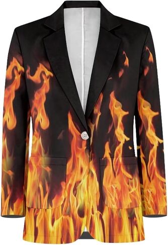 Mens Long Sleeve Blazer Suit Jacket Sports Coat Casual Business Dress Suit One Buttons with Pocket S-5XL in Saudi Arabia
