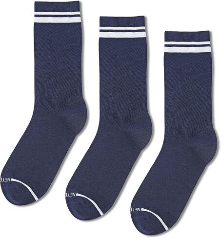 netdraw Men's Super Soft Bamboo Viscose Crew Socks Breathable Seamless Reinforced Toe 3 Pack in Saudi Arabia