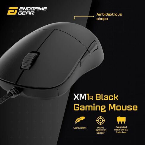 ENDGAME GEAR XM1r Gaming Mouse, Programmable Mouse with 5 Buttons and 19,000 DPI, White in Saudi Arabia