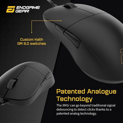 ENDGAME GEAR XM1r Gaming Mouse, Programmable Mouse with 5 Buttons and 19,000 DPI, White in Saudi Arabia