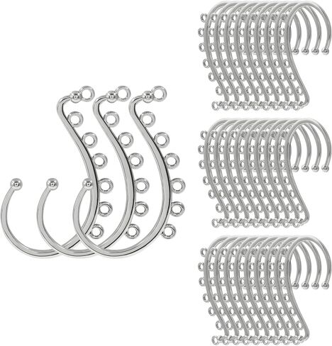 Hitefu 30PCS Ear Cuff Earrings for Women, KC Gold 7 Holes Ear Wrap Earring Hooks, No Piercing Ear Cuff Clips for DIY Earring Making Accessories Jewelry Supplies in Saudi Arabia