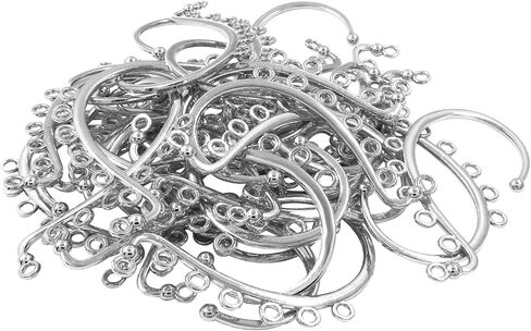 Hitefu 30PCS Ear Cuff Earrings for Women, KC Gold 7 Holes Ear Wrap Earring Hooks, No Piercing Ear Cuff Clips for DIY Earring Making Accessories Jewelry Supplies in Saudi Arabia