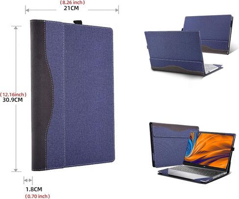 Laptop Case for Dell Latitude 3320 |Latitude 3340 2 in 1 Notebook |Vostro 5000 (5391/5390) for HP ProBook 430 G8 13.3" PU Leather Inside Pocket Cover (13.3inch, red Wine) in Saudi Arabia