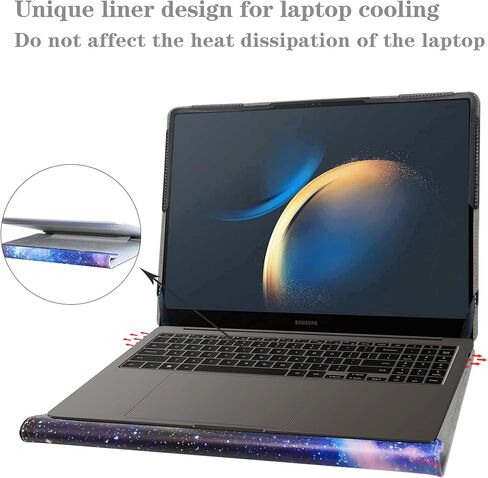 Alapmk Protective Case for Samsung Galaxy Book4 Edge NP940XMAA NP940XMA-KB1US/Samsung Galaxy Book4 Pro 14 NP940XGK NP940XGK-KG1US/Galaxy Book3 Pro 14 NP940XFG-KA1US & EliteBook Ultra G1q,Starry Night in Saudi Arabia