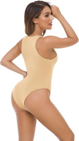 speerise Sexy Halter Bodysuit for Women Sleeveless Tank Tops Racerback Thong Bodysuit with Snap Closure in Saudi Arabia