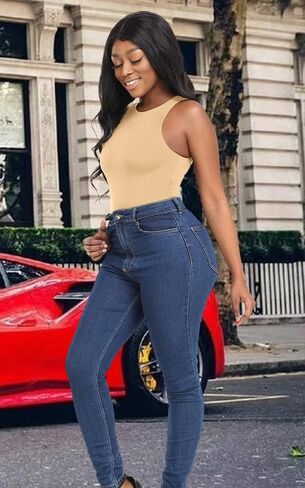speerise Sexy Halter Bodysuit for Women Sleeveless Tank Tops Racerback Thong Bodysuit with Snap Closure in Saudi Arabia