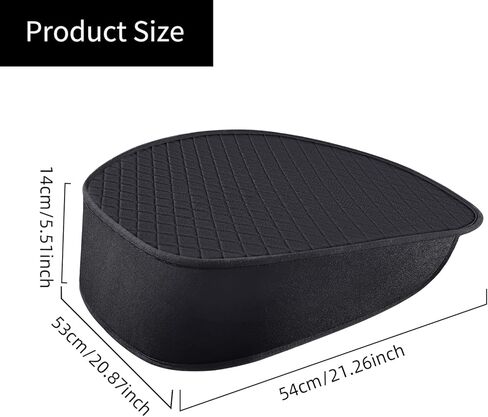 عبوتان من أغطية المقاعد السفلية لطراز Tesla Y 2024 2023-2020، أغطية مقاعد أمامية للسيارة فائقة التهوية وناعمة، أغطية مقاعد سفلية من القطن والكتان لطراز Tesla Y (أسود) in Kuwait