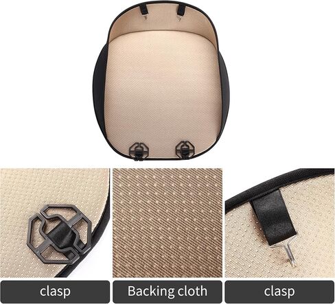 عبوتان من أغطية المقاعد السفلية لطراز Tesla Y 2024 2023-2020، أغطية مقاعد أمامية للسيارة فائقة التهوية وناعمة، أغطية مقاعد سفلية من القطن والكتان لطراز Tesla Y (أسود) in Kuwait