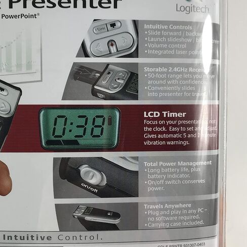 لوجيتك جهاز عرض لاسلكي 2.4 جيجا هرتز (أسود) in Kuwait