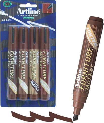 Artline SHA47630 - أقلام تحديد تهذيب الأثاث بلون الجوز in Saudi Arabia