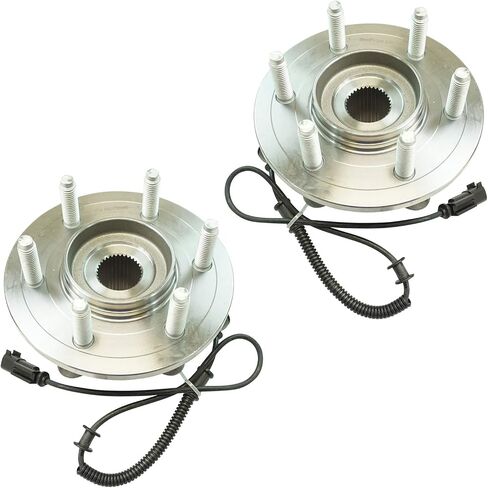TRQ Rear Wheel Hub Bearings Assembly Set Compatible with 2011-2014 Ford Expedition Lincoln Navigator in Saudi Arabia